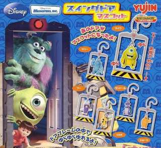 Yujin Disney Monsters, Inc Boo Figure Strap Keychain x6  