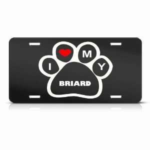  Briard Dog Dogs Novelty Animal Metal License Plate Wall 