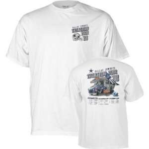   Dallas Cowboys  White  2008 Tailgating Tour T Shirt