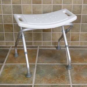   Height Folding Backless Bath Safety Seat   ADA Compliant   White