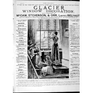    1890 Advertisement Glacier Mccaw Stevenson Belfast