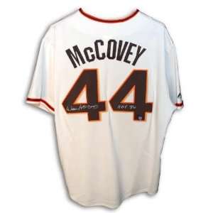 Autographed Willie McCovey San Francisco Giants Cream Colored Majestic 