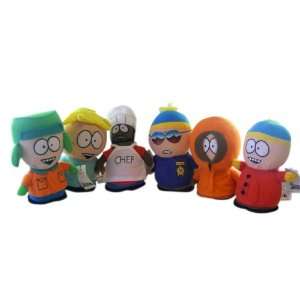  South Park Plush Collection   Kenny, Kyle, Cartman, Chef 