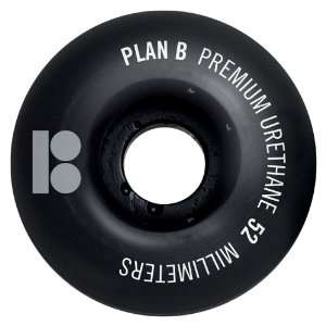  Plan B Blackout High End Eurethane 52mm Skateboard Wheel 