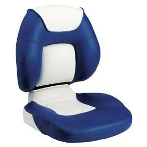 Centric Upholstered Seat (Color Blue/White Upholstered Dimensions 20 
