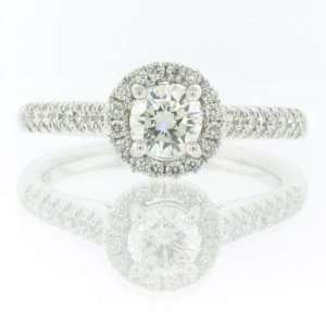   Round Cut Diamond Engagement Anniversary Ring Mark Broumand Jewelry