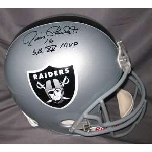  Signed Jim Plunkett Helmet   Full Size Sbmvp   Autographed 