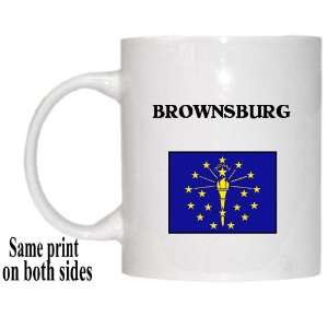  US State Flag   BROWNSBURG, Indiana (IN) Mug Everything 