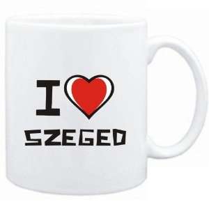  Mug White I love Szeged  Cities