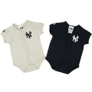  New York Yankees Baby Twin Home and Away Creepers by 