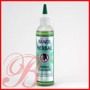Better Braids Herbal CLEANSER Refreshes Hair Removes Buld Up without 