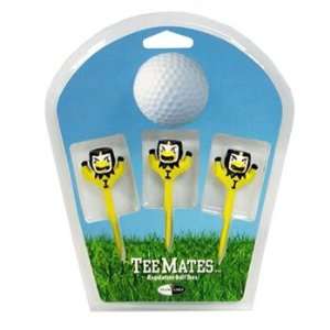  Iowa Hawkeyes 3 Pack of Teemates Team Logod Golf Tees 