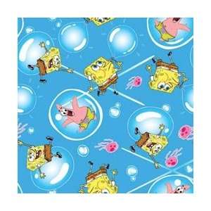   Cuts Cotton 2 Yds. Fabric Nickelodeon SpongeBob Bubbles Electronics