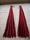   tails, Red Deerskin leather w/ Black Buffalo Suede, floggers,whip