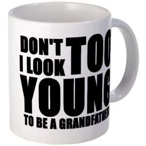  Too young to be grandfather Baby Mug by  Kitchen 
