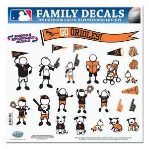  Baltimore Orioles 11in x 11in Family Car Decal Sheet 