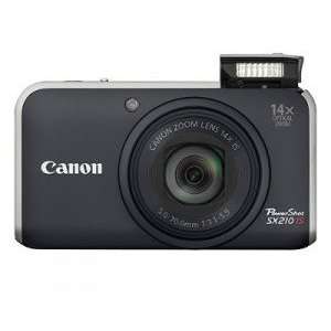  Canon PowerShot SX210IS 14.1 MP Digital Camera (Black 