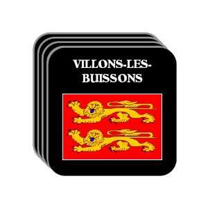   VILLONS LES BUISSONS Set of 4 Mini Mousepad Coasters 