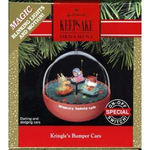 Hallmark Keepsake Ornament   Kringles Bumper Cars 1991 QLX7119 Magic 