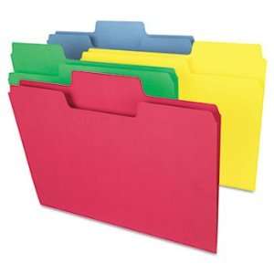  New Smead 11987   SuperTab Colored File Folders, 1/3 Cut 