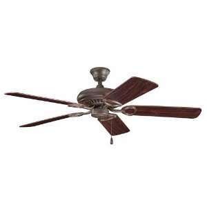 Sutter Place Collection 52 Tannery Bronze Ceiling Fan with Reversible 