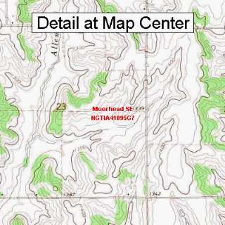  USGS Topographic Quadrangle Map   Moorhead SE, Iowa 