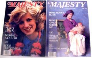 MAJESTY THE MONTHLY ROYAL REVIEW MAGAZINE LOT PRINCE CHARLES PRINCESS 