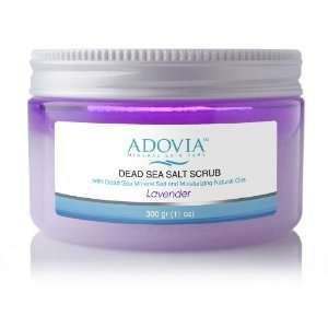  Adovia Dead Sea Salt Scrub   Lavender   
