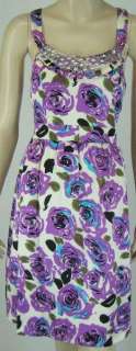 KENSIE DRESSES Silk Sun Dress Sz 10 $148 NWT 5145  