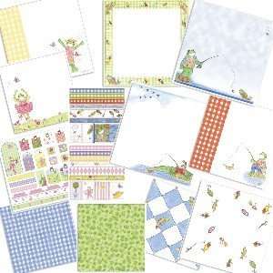 Wright Print Crafters Get Froggy With It 8x8 Paper & Coordinates Kit