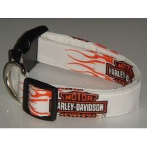  Harley Davidson Motor Cycles Flames Small 1 Dog Collar 