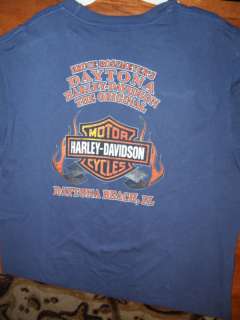 Bruce Rossmeyer Harley Davidson Daytona 2009 T Shirt XL  