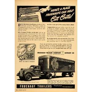   Ad Fruehauf Aerovan Trailer Truck Semi Tractors   Original Print Ad