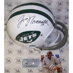  Joe Namath Autographed Helmet   Authentic Sports 