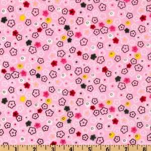  44 Wide Summer Fun Petit Floral Pink Fabric By The Yard 