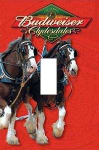 BUDWEISER CLYDESDALES HORSES Light Switch Cover  