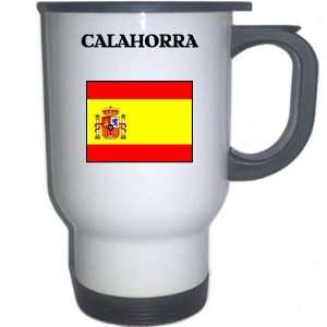 Spain (Espana)   CALAHORRA White Stainless Steel Mug 