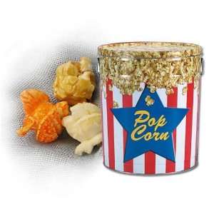 Gallon Caramel Popcorn Tin   Popcorn Grocery & Gourmet Food