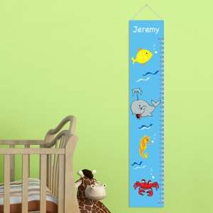   Boy Girl Height Chart Wall Art Canvas, Child Room Decorations  