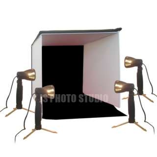 24 inch Photographic Photo Studio Box Lighting Light Kit 4 Colors 