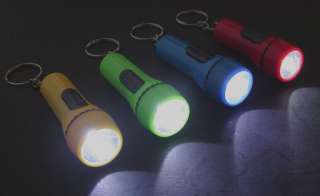 100 Small LED Key Chain Flashlights Wholesale Lot  