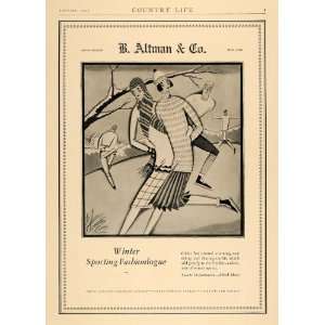  1927 Ad B Altman Callot Sporting Fashion Gaul Art Deco 