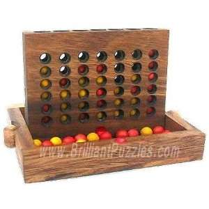  Connect Four   Wooden Strategy Game Toys & Games