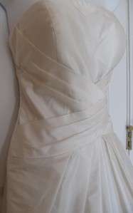 NWT ELIZA J NEW YORK OFF WHITE STRAPLESS COCKTAIL DRESS SIZE 8 $188 