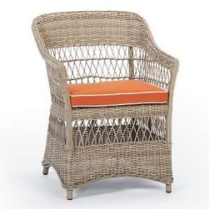 Campagna Dining Outdoor Armchair Cushion   Vibe Citrine with Canvas 
