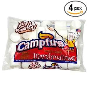 Campfire Giant Roaster Marshmallow, 28 Ounce (Pack of 4)  
