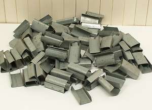 100 NEW 1/2 inch strapping SEALS banding CLIPS Galvanized Steel  