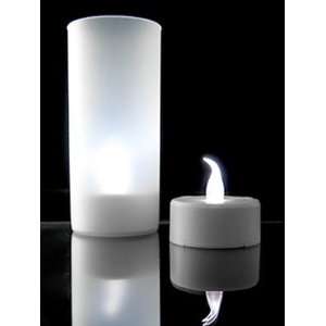  8 White Color LED Electronic Blowable Blow Out Candle 