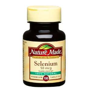    Nature Made Selenium, 50 mcg (100 Tablets)
