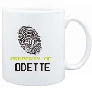  Mug White  Property of _ Odette   Fingerprint  Female 